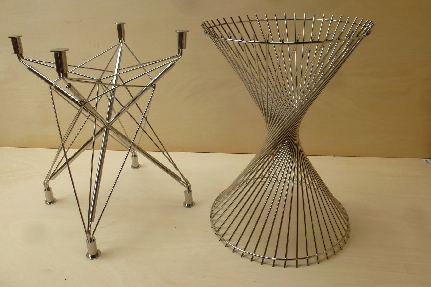 Custom fabricated metal bases